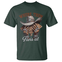 Funny African American Cowgirl T Shirt Where Them Fans At Cowboy Hat