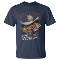 Funny African American Cowgirl T Shirt Where Them Fans At Cowboy Hat