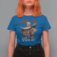 Funny African American Cowgirl T Shirt For Women Where Them Fans At Cowboy Hat