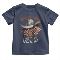 Funny African American Cowgirl Toddler T Shirt Where Them Fans At Cowboy Hat