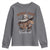 Funny African American Cowgirl Youth Sweatshirt Where Them Fans At Cowboy Hat