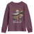 Funny African American Cowgirl Youth Sweatshirt Where Them Fans At Cowboy Hat