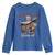 Funny African American Cowgirl Youth Sweatshirt Where Them Fans At Cowboy Hat