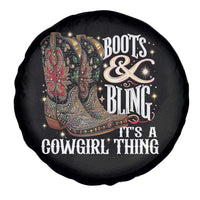 Funny Boots And Bling Its A Cowgirl Thing Spare Tire Cover Western Country Girl Boots