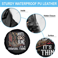 Funny Boots And Bling Its A Cowgirl Thing Spare Tire Cover Western Country Girl Boots