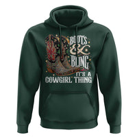 Funny Boots And Bling Its A Cowgirl Thing Hoodie Western Country Girl Boots