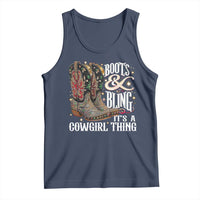 Funny Boots And Bling Its A Cowgirl Thing Tank Top Western Country Girl Boots