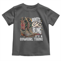 Funny Boots And Bling Its A Cowgirl Thing Toddler T Shirt Western Country Girl Boots