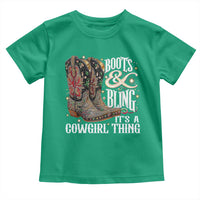 Funny Boots And Bling Its A Cowgirl Thing Toddler T Shirt Western Country Girl Boots