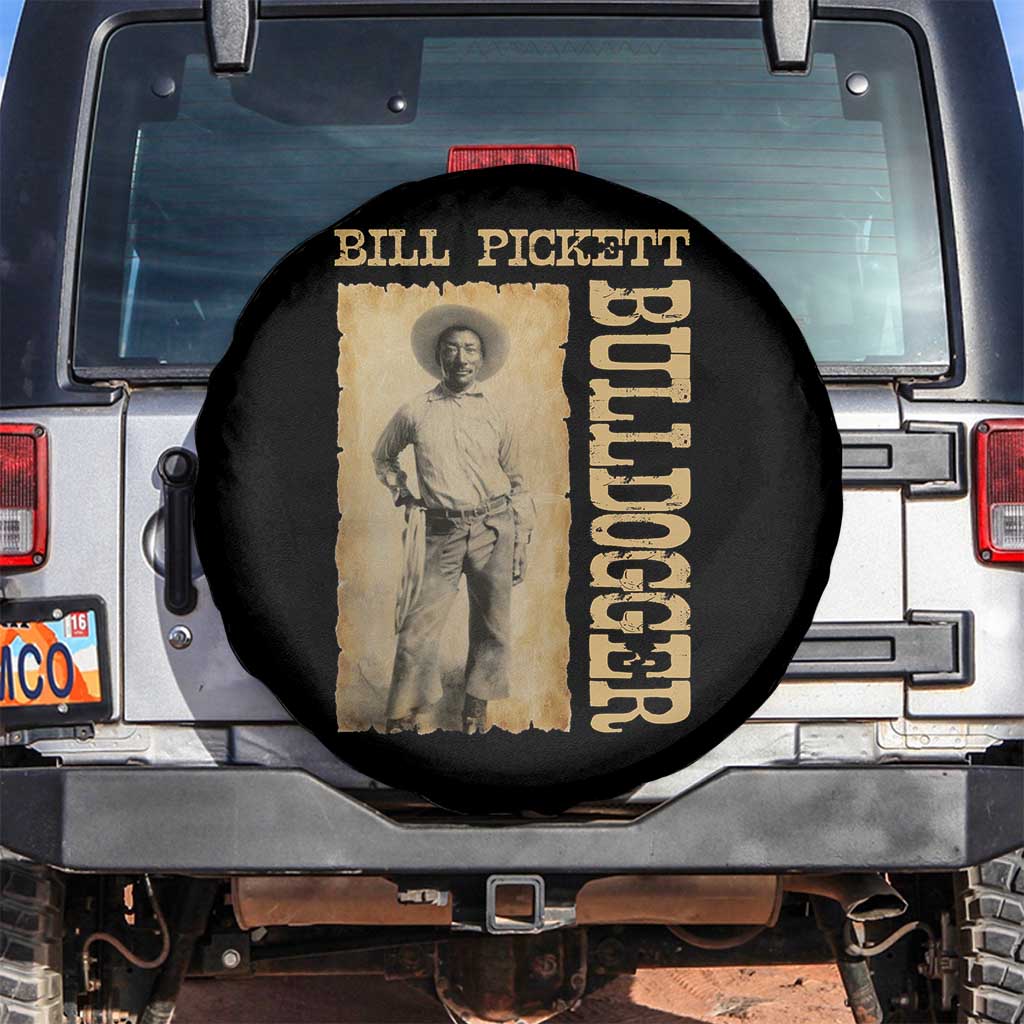 Bill Pickett The Bulldogger Spare Tire Cover Western African American Cowboy