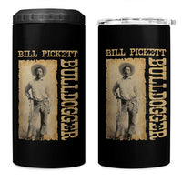 Bill Pickett The Bulldogger 4 in 1 Can Cooler Tumbler Western African American Cowboy