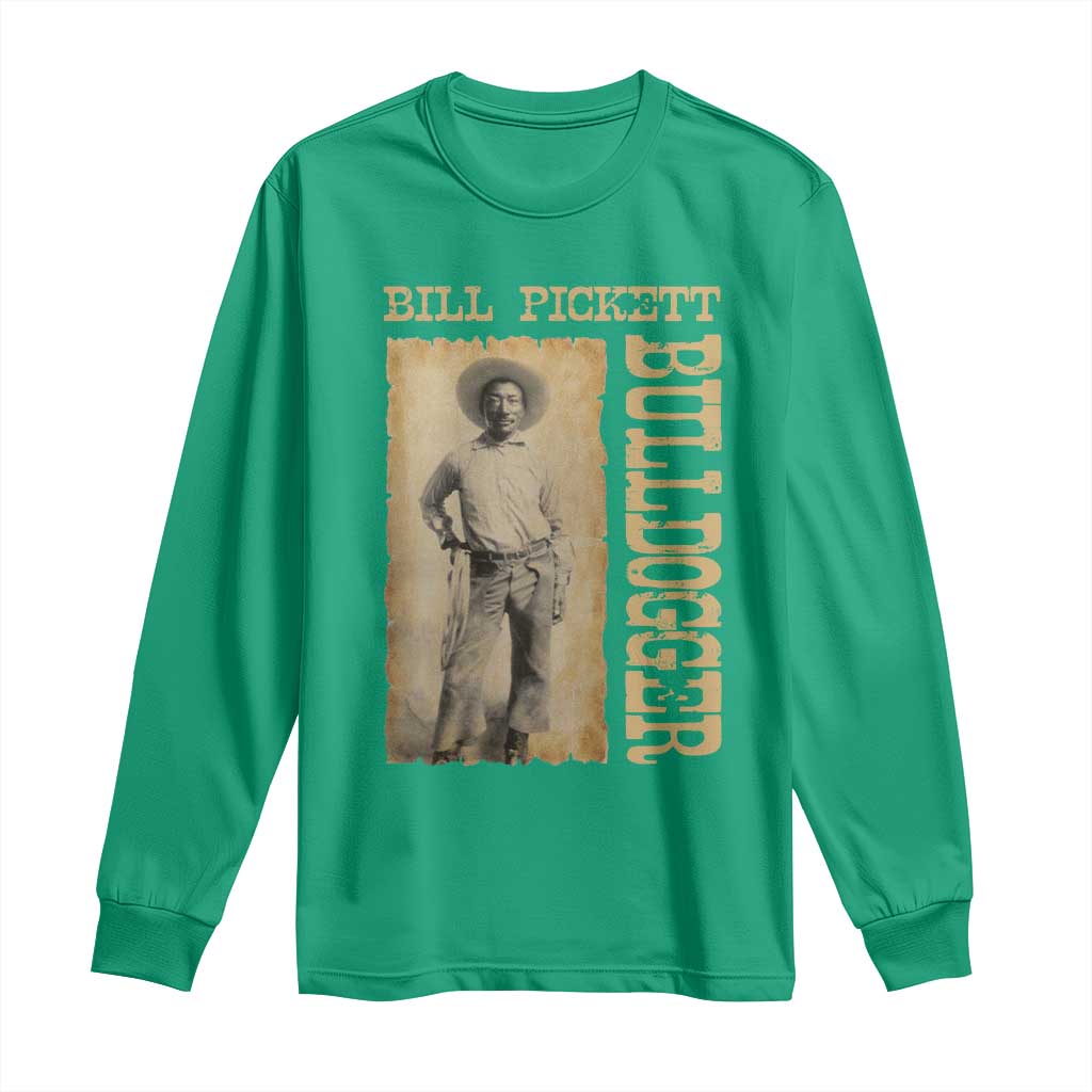 Bill Pickett The Bulldogger Long Sleeve Shirt Western African American Cowboy