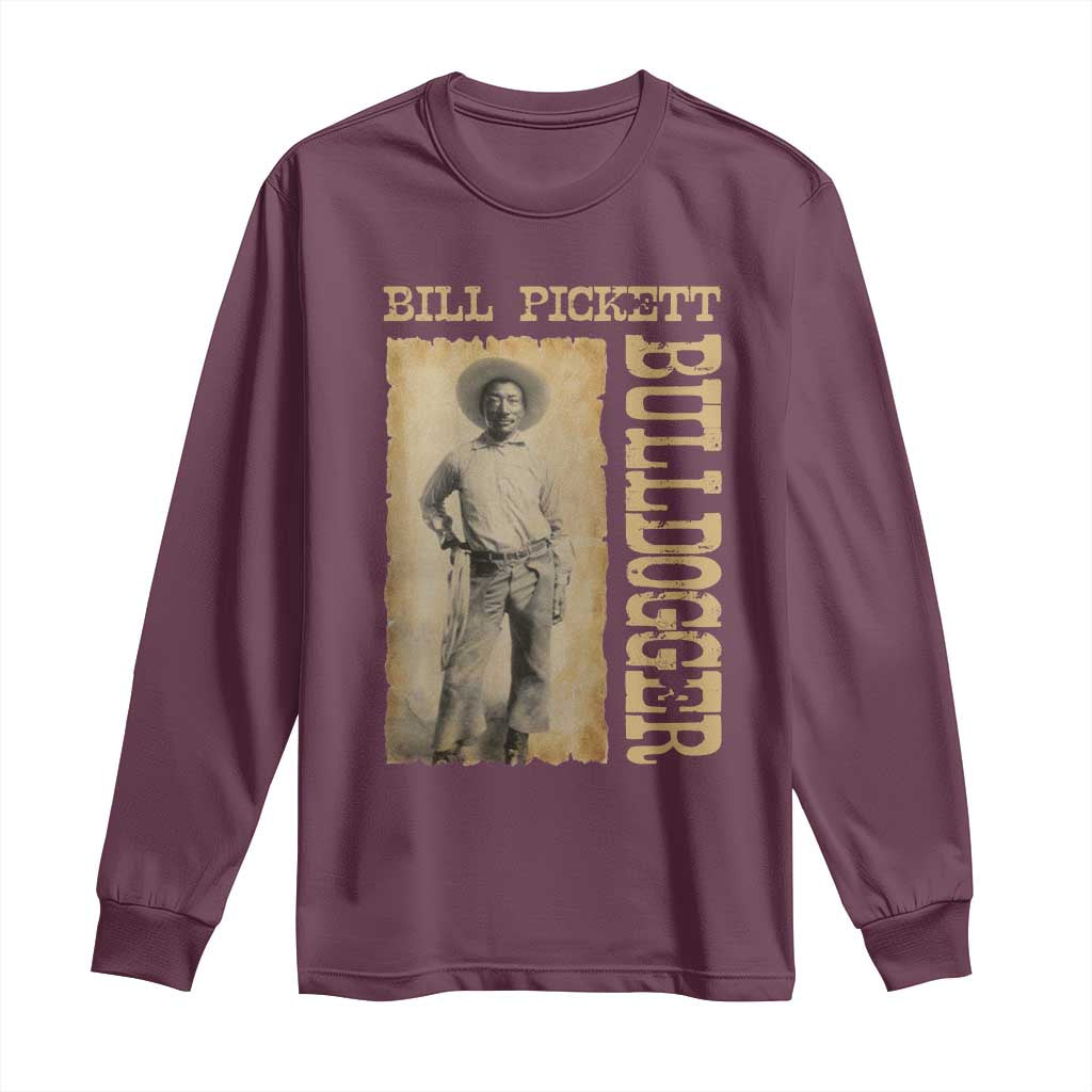 Bill Pickett The Bulldogger Long Sleeve Shirt Western African American Cowboy