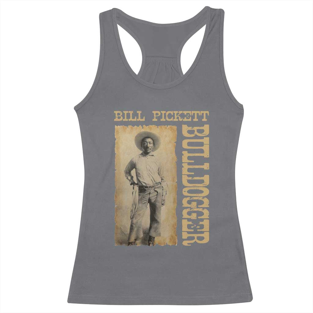 Bill Pickett The Bulldogger Racerback Tank Top Western African American Cowboy