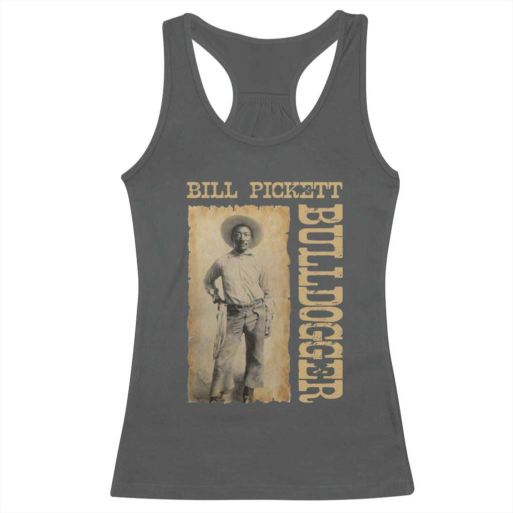 Bill Pickett The Bulldogger Racerback Tank Top Western African American Cowboy