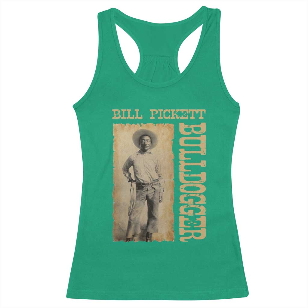Bill Pickett The Bulldogger Racerback Tank Top Western African American Cowboy