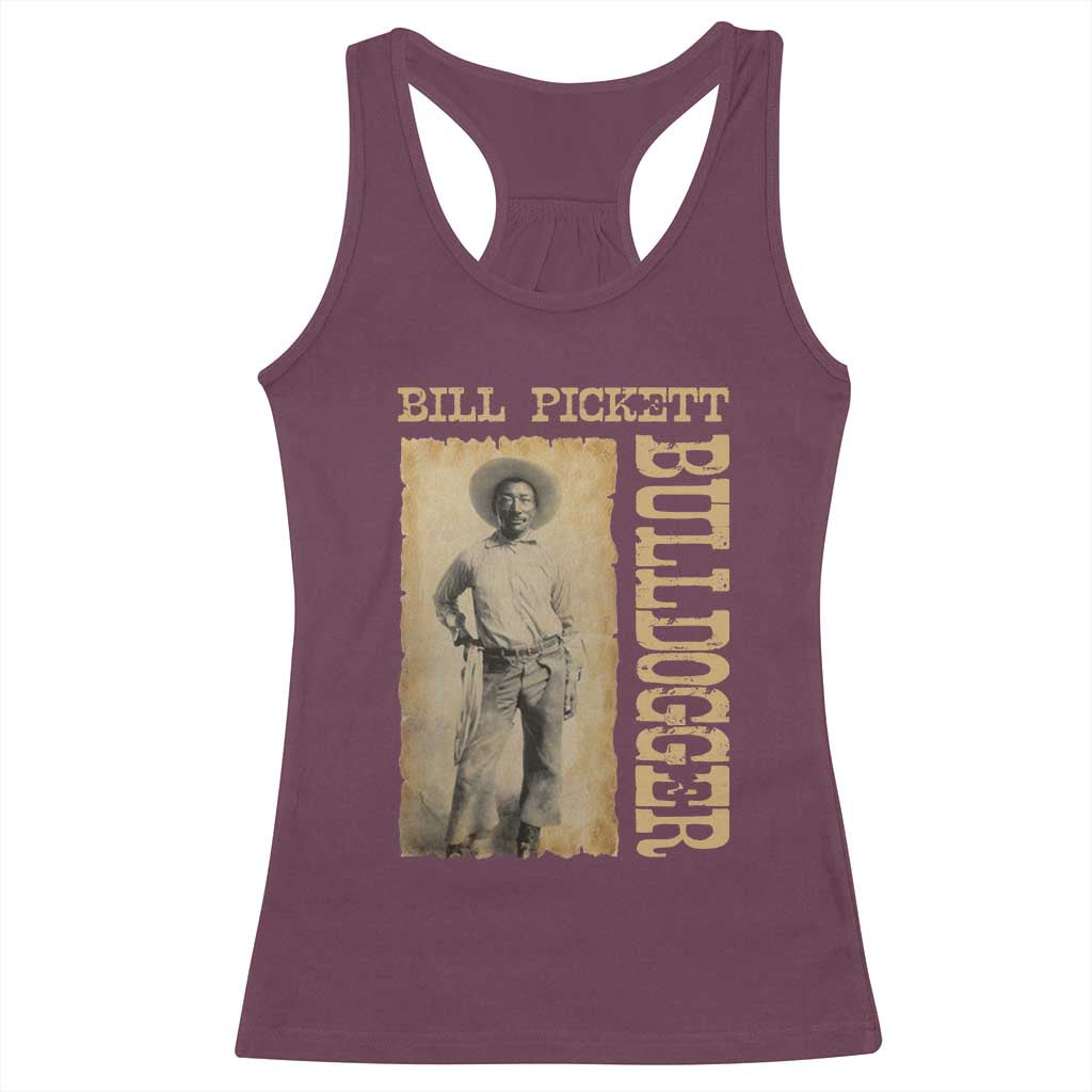 Bill Pickett The Bulldogger Racerback Tank Top Western African American Cowboy