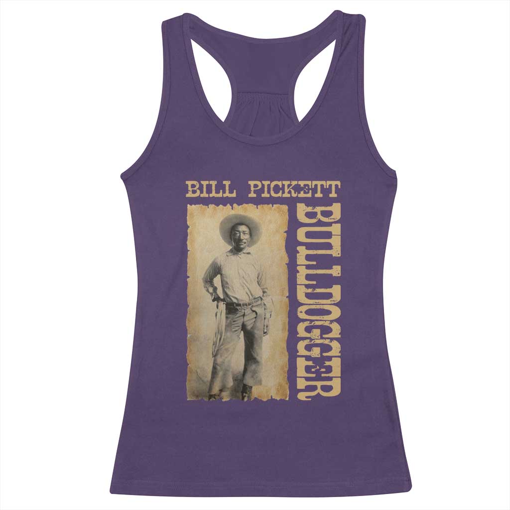 Bill Pickett The Bulldogger Racerback Tank Top Western African American Cowboy