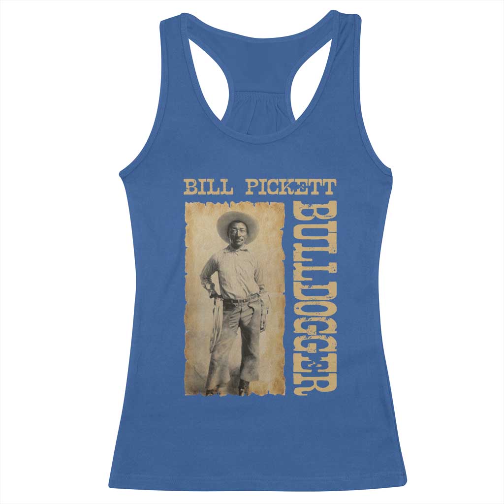 Bill Pickett The Bulldogger Racerback Tank Top Western African American Cowboy