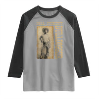 Bill Pickett The Bulldogger Raglan Shirt Western African American Cowboy