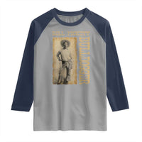 Bill Pickett The Bulldogger Raglan Shirt Western African American Cowboy