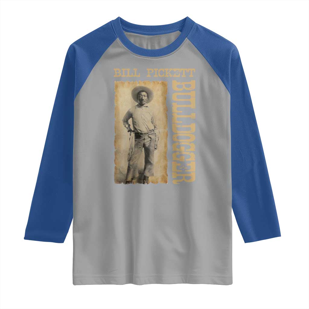 Bill Pickett The Bulldogger Raglan Shirt Western African American Cowboy