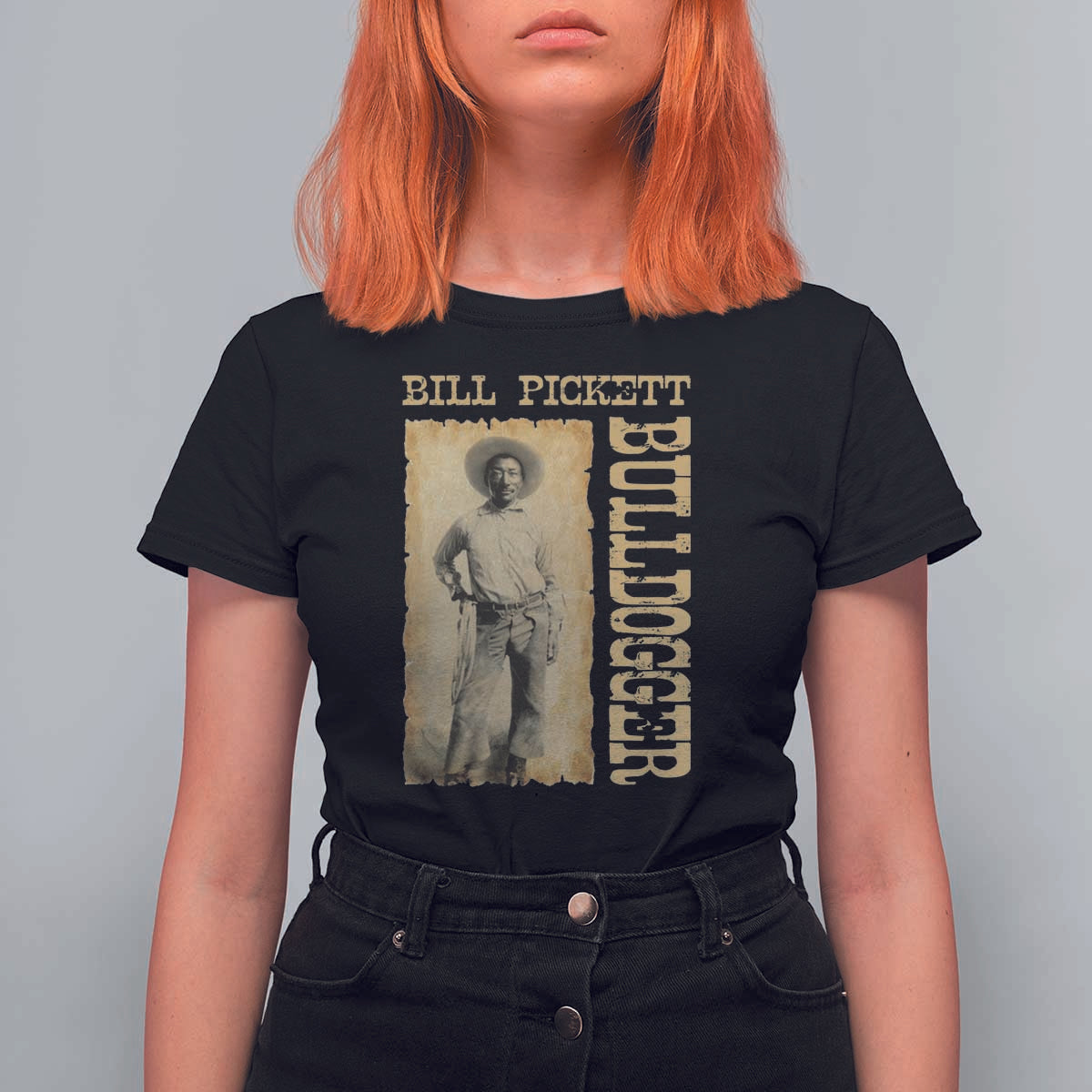 Bill Pickett The Bulldogger T Shirt For Women Western African American Cowboy