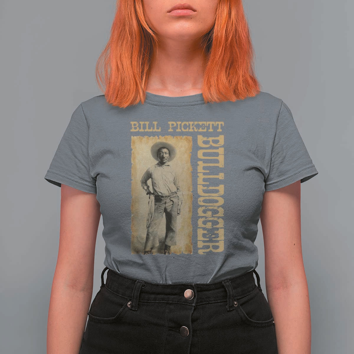 Bill Pickett The Bulldogger T Shirt For Women Western African American Cowboy