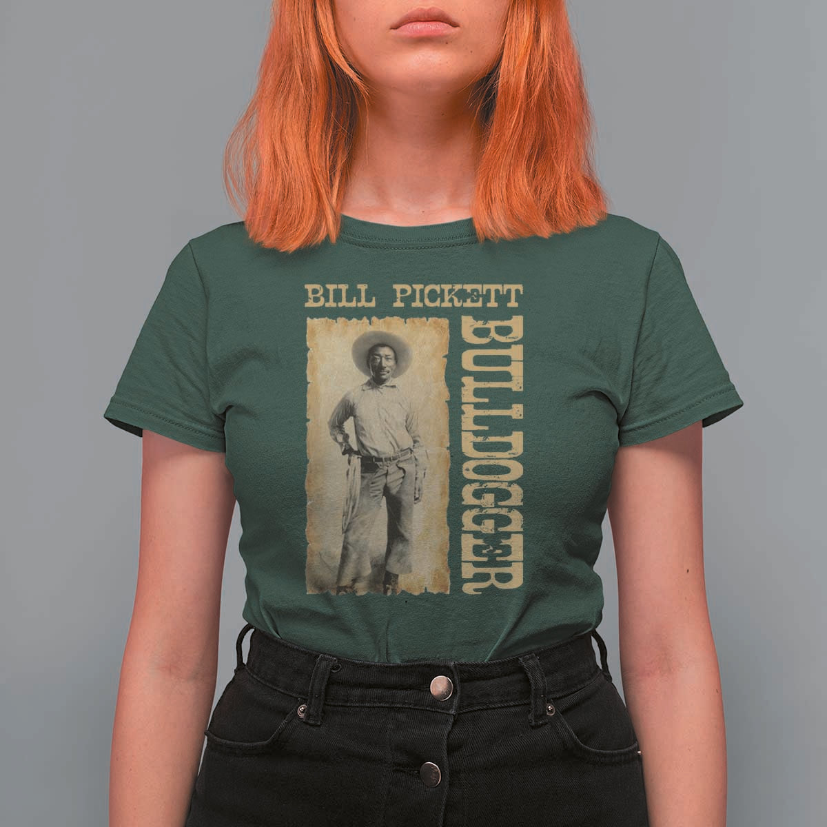 Bill Pickett The Bulldogger T Shirt For Women Western African American Cowboy