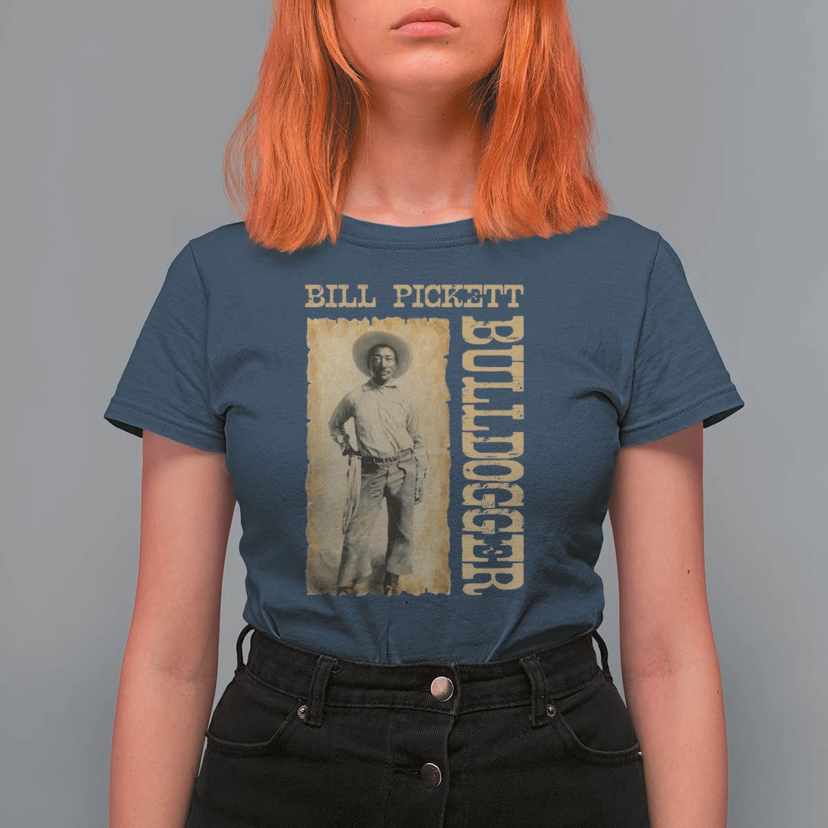 Bill Pickett The Bulldogger T Shirt For Women Western African American Cowboy