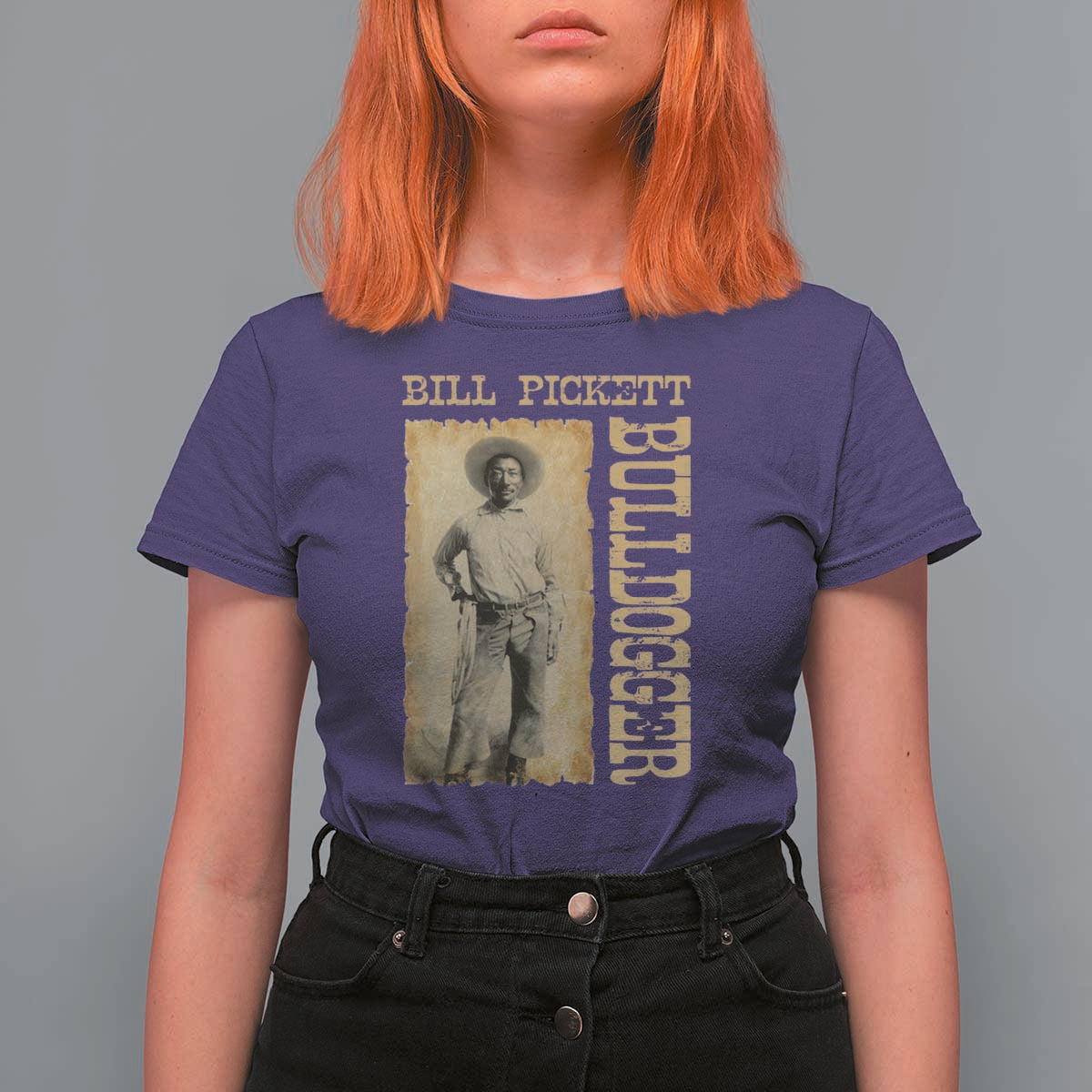 Bill Pickett The Bulldogger T Shirt For Women Western African American Cowboy