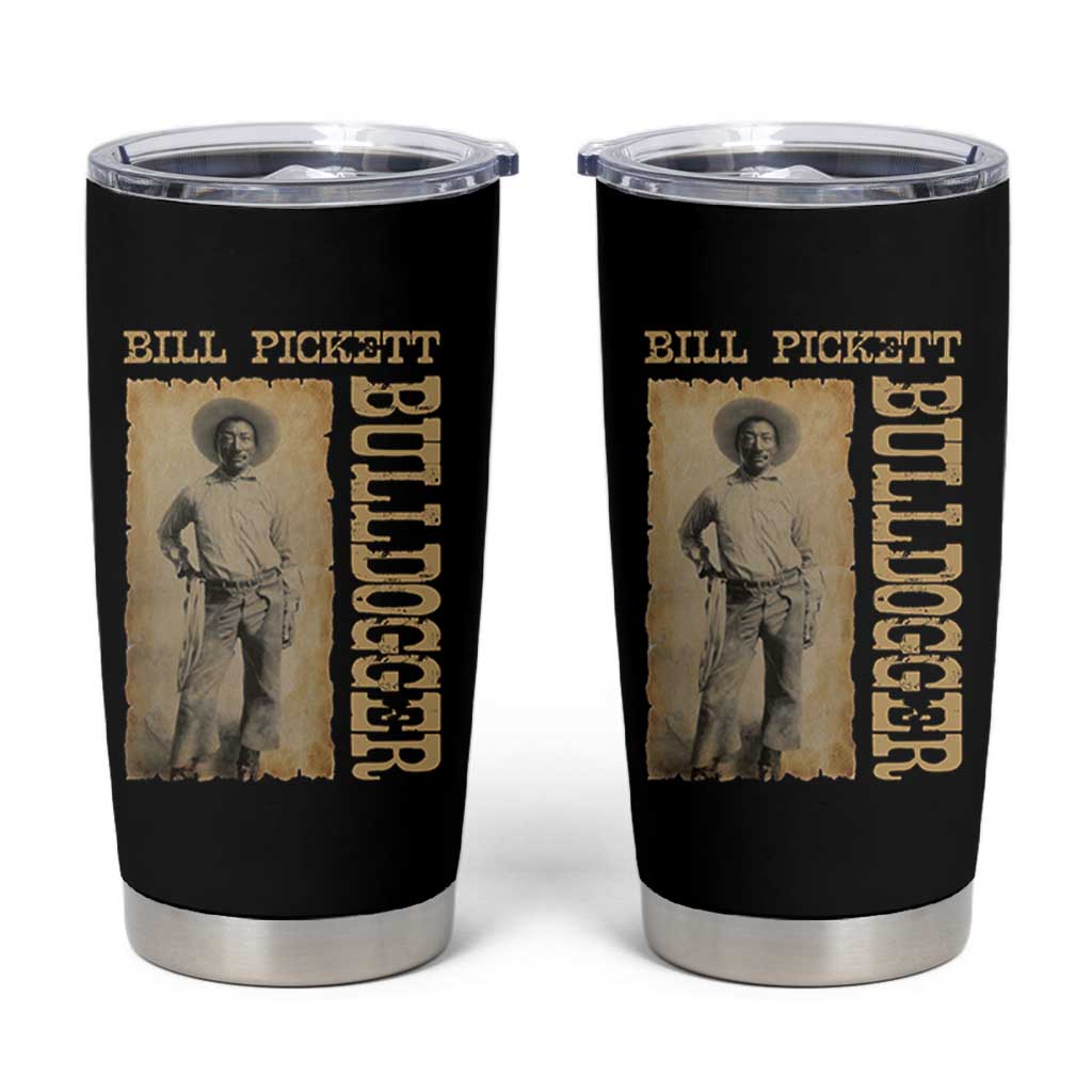 Bill Pickett The Bulldogger Tumbler Cup Western African American Cowboy