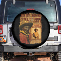 The Bulldogger Bill Pickett Spare Tire Cover Texan Rodeo Legend