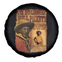 The Bulldogger Bill Pickett Spare Tire Cover Texan Rodeo Legend