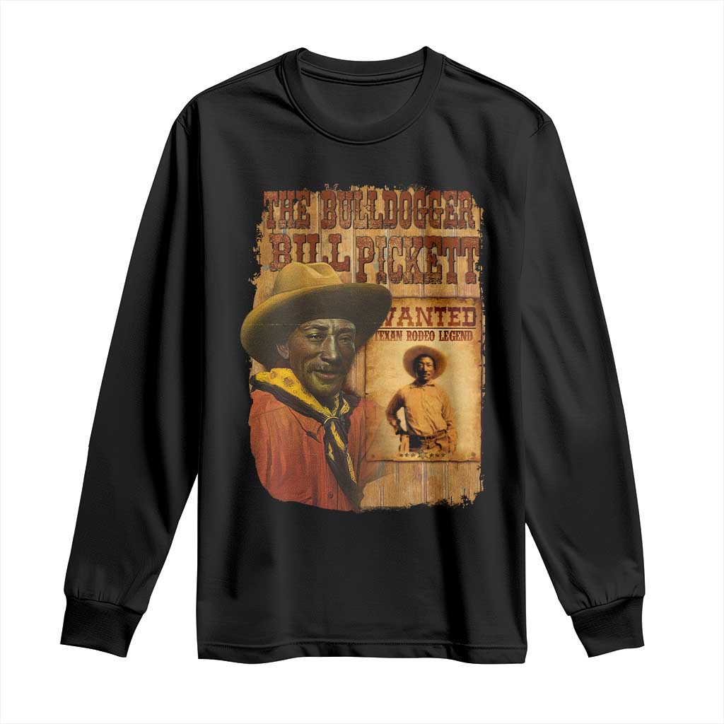 The Bulldogger Bill Pickett Long Sleeve Shirt Texan Rodeo Legend
