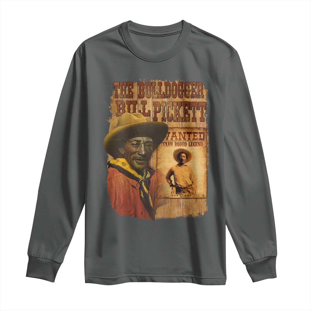 The Bulldogger Bill Pickett Long Sleeve Shirt Texan Rodeo Legend