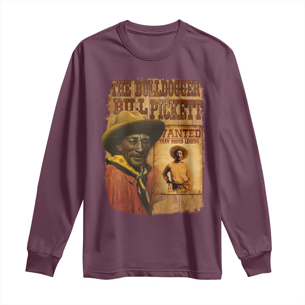 The Bulldogger Bill Pickett Long Sleeve Shirt Texan Rodeo Legend