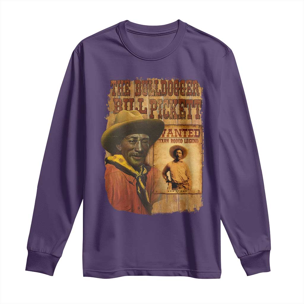 The Bulldogger Bill Pickett Long Sleeve Shirt Texan Rodeo Legend