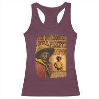 The Bulldogger Bill Pickett Racerback Tank Top Texan Rodeo Legend