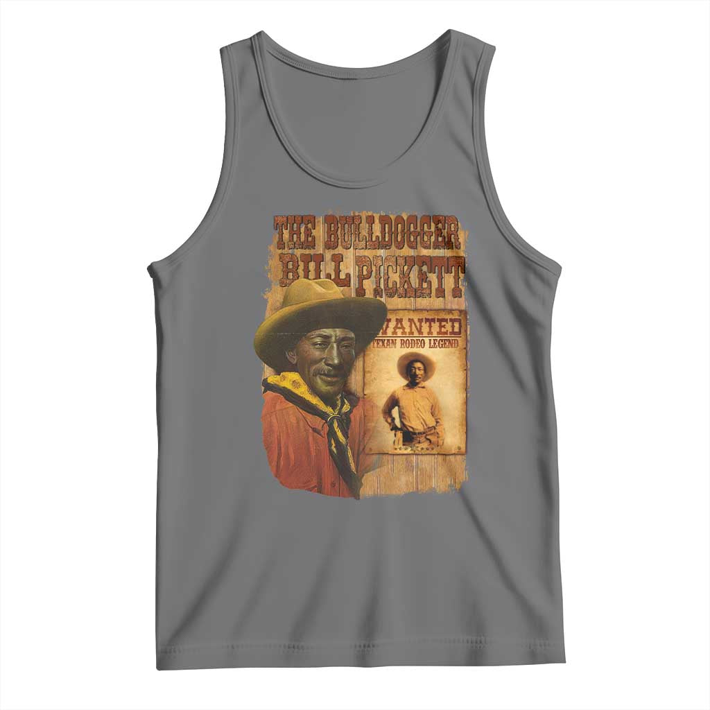 The Bulldogger Bill Pickett Tank Top Texan Rodeo Legend
