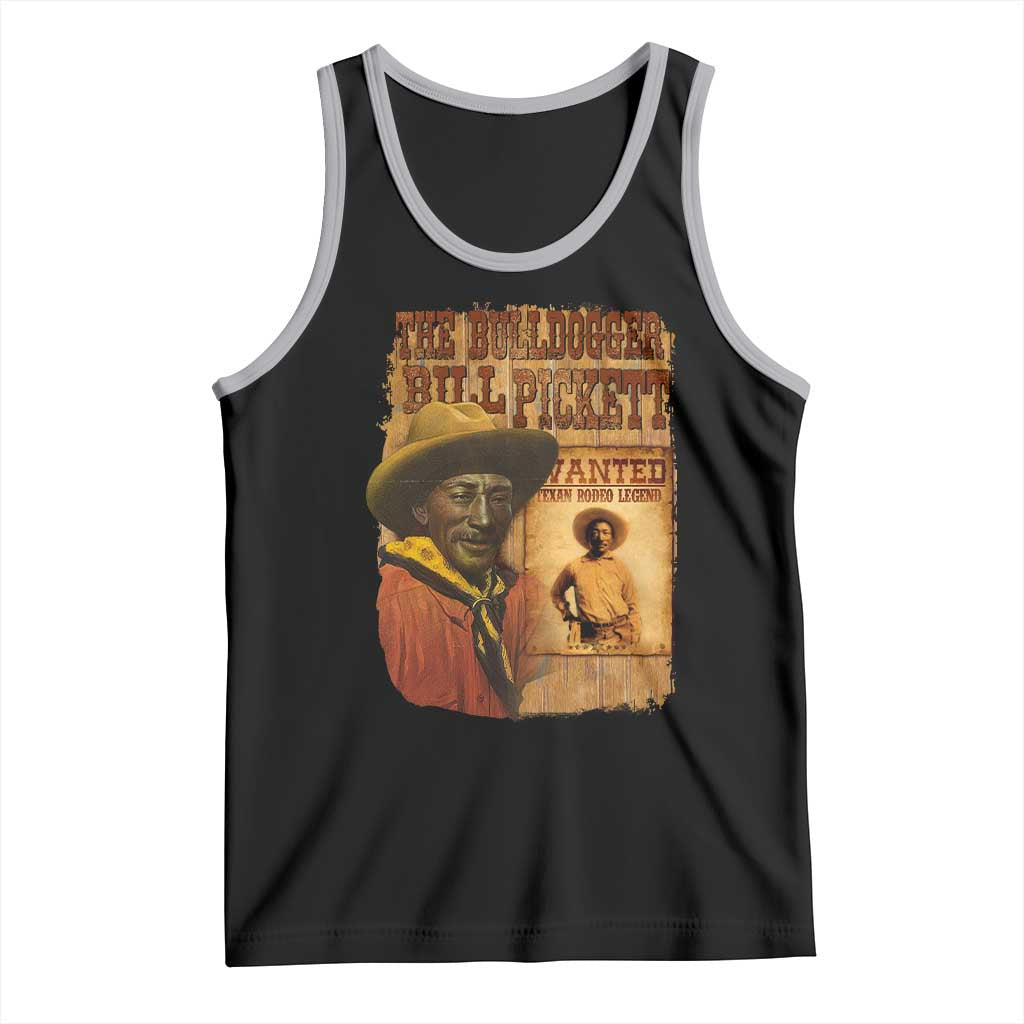 The Bulldogger Bill Pickett Tank Top Texan Rodeo Legend