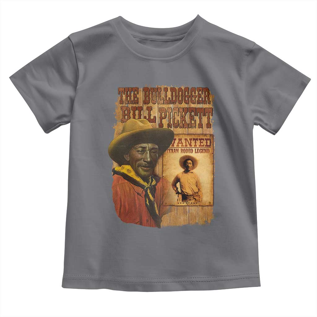 The Bulldogger Bill Pickett Toddler T Shirt Texan Rodeo Legend