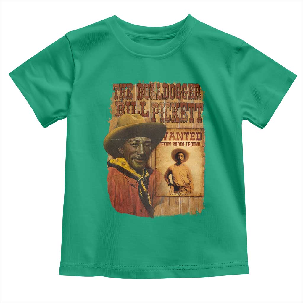 The Bulldogger Bill Pickett Toddler T Shirt Texan Rodeo Legend