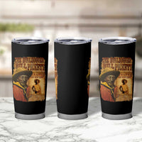 The Bulldogger Bill Pickett Tumbler Cup Texan Rodeo Legend