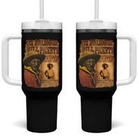 The Bulldogger Bill Pickett Tumbler With Handle Texan Rodeo Legend