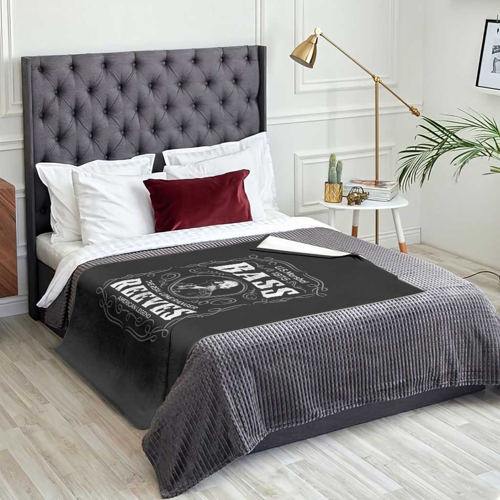 Bass Reeves Throw Blanket US Marshal 1875 The Real Lone Ranger American Cowboy Legend - Wonder Print Shop