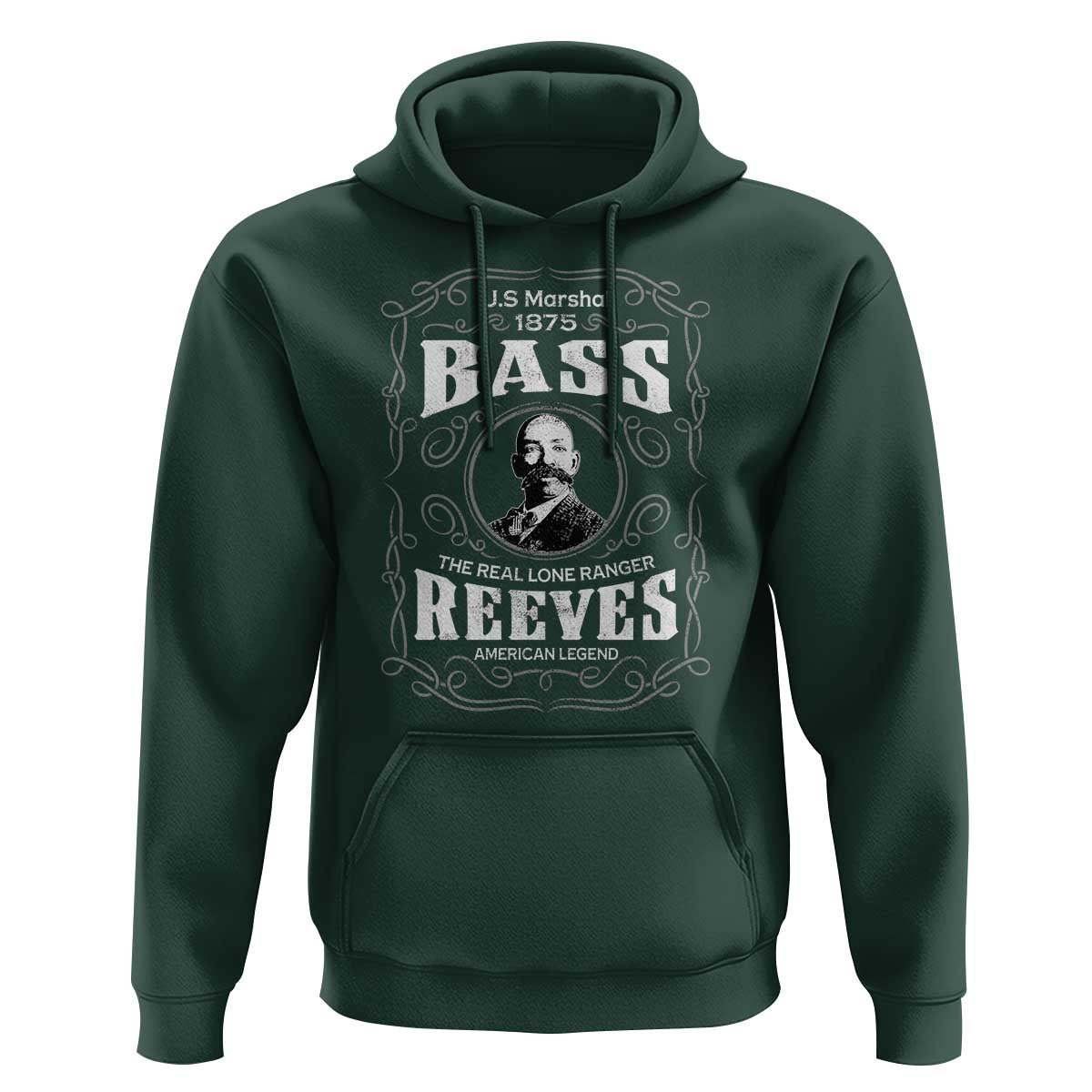 Bass Reeves Hoodie US Marshal 1875 The Real Lone Ranger American Legend