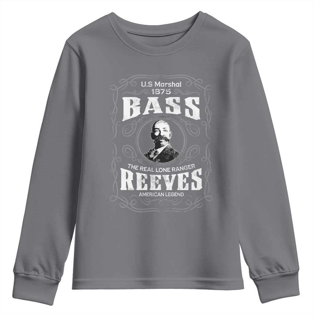 Bass Reeves Youth Sweatshirt US Marshal 1875 The Real Lone Ranger American Legend