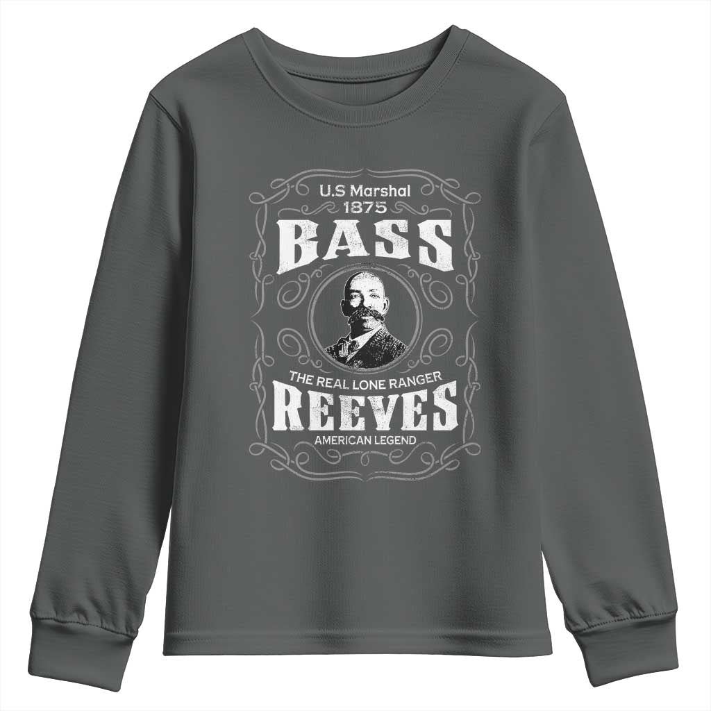 Bass Reeves Youth Sweatshirt US Marshal 1875 The Real Lone Ranger American Legend