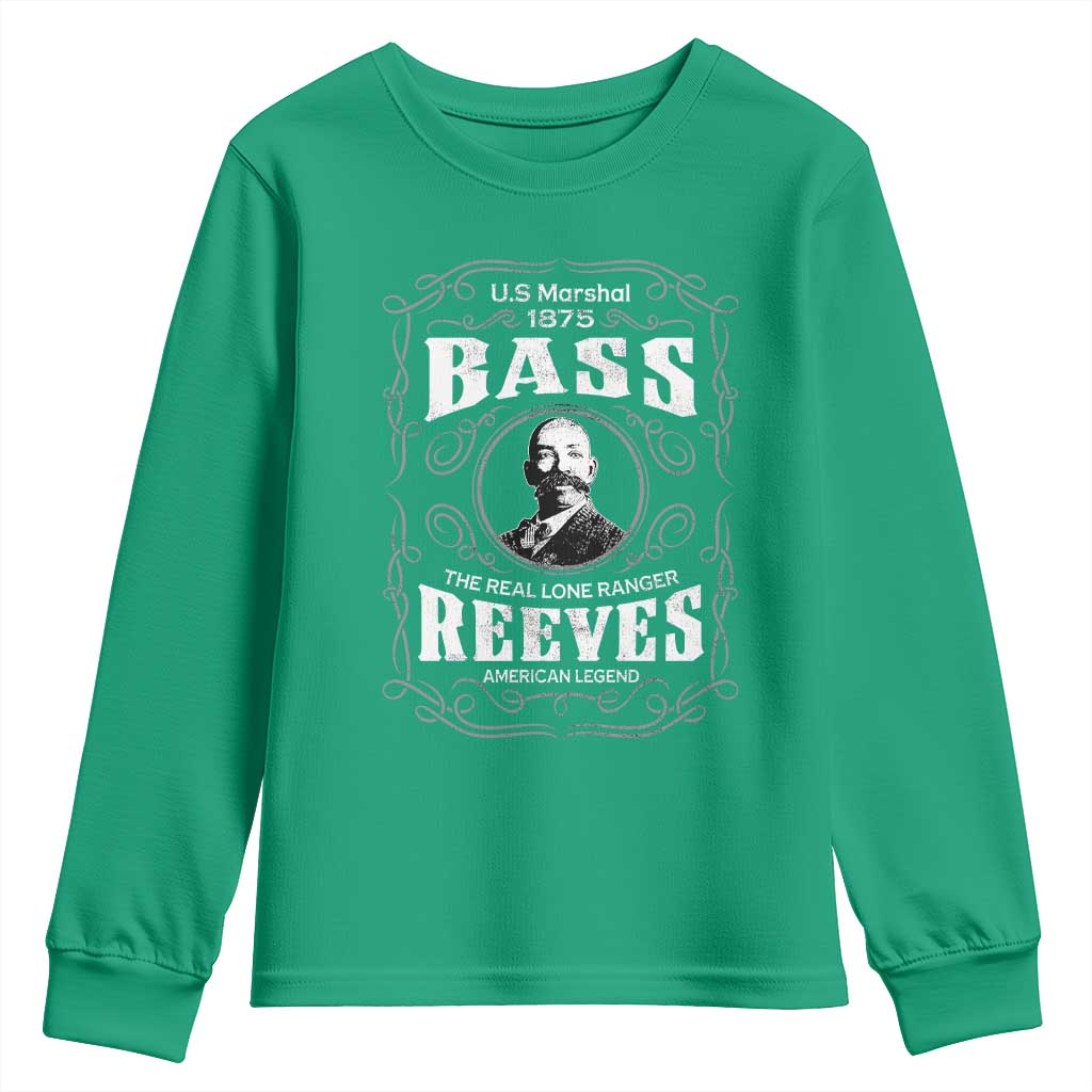 Bass Reeves Youth Sweatshirt US Marshal 1875 The Real Lone Ranger American Legend